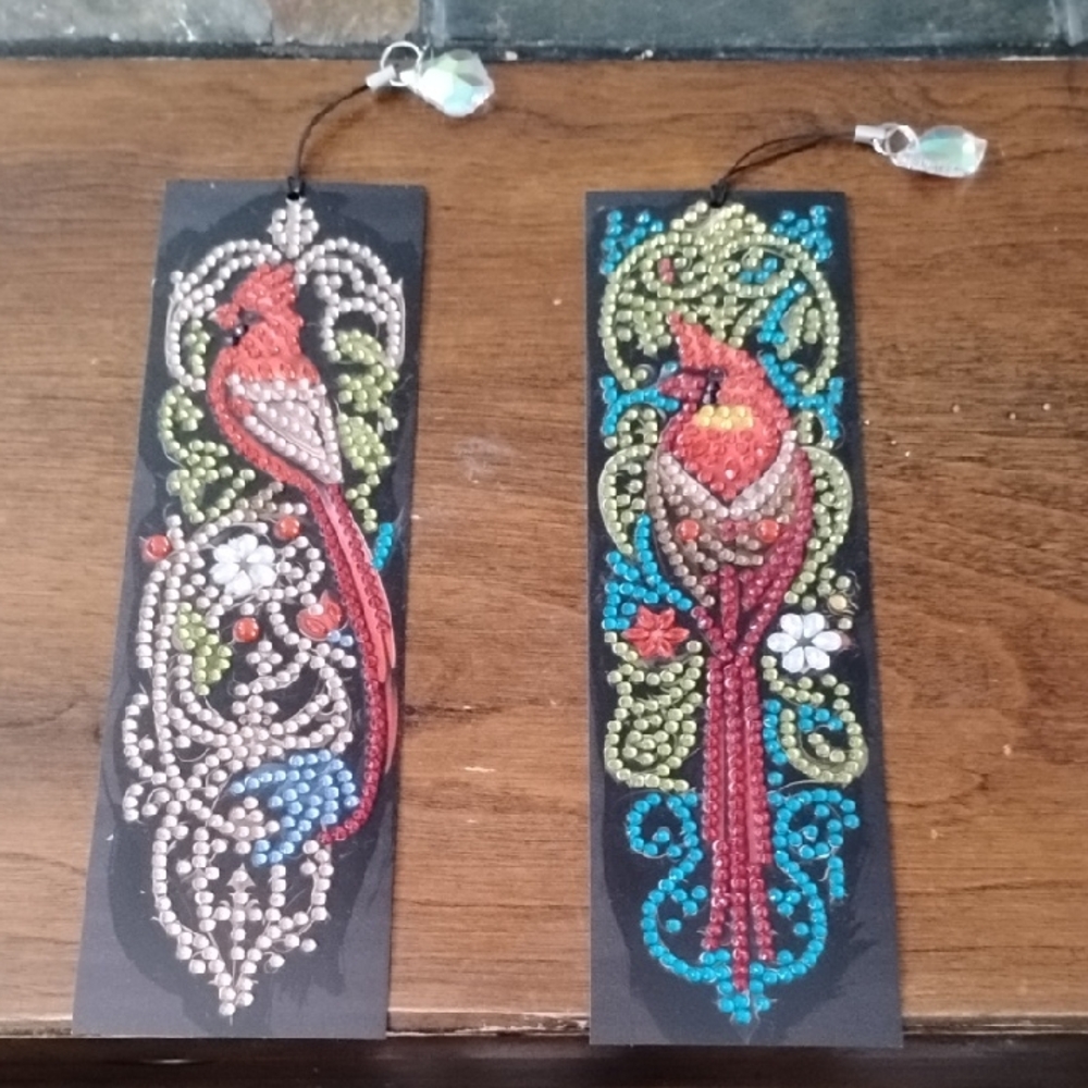 Two Cardinal Beaded Bookmarks $13 For Both $9 For One